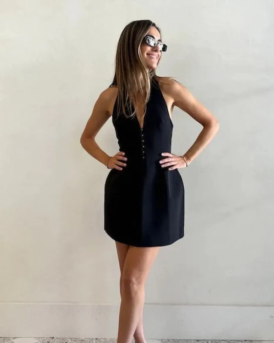Camilla and Marc Petra Mini Dress Black Size AU 10  - Image 3