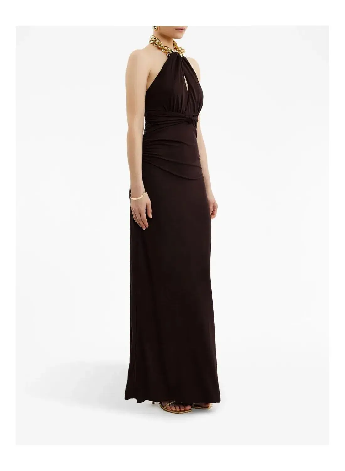 Rebecca Vallance Phoenix Gown Chocolate Size 8 - Image 2