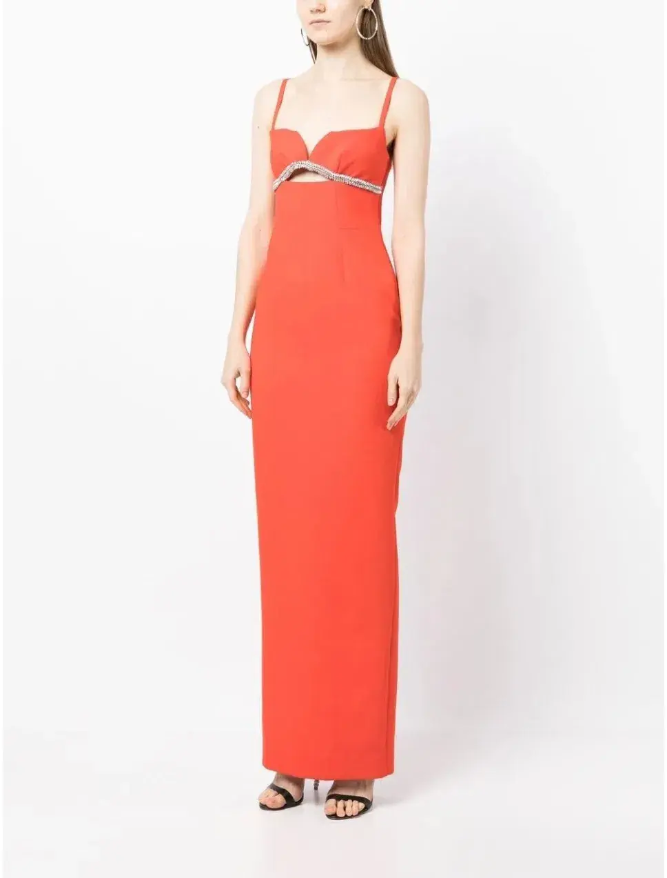 Rachel Gilbert Kyra Gown Flame Orange Size 4/AU 14 - Image 2