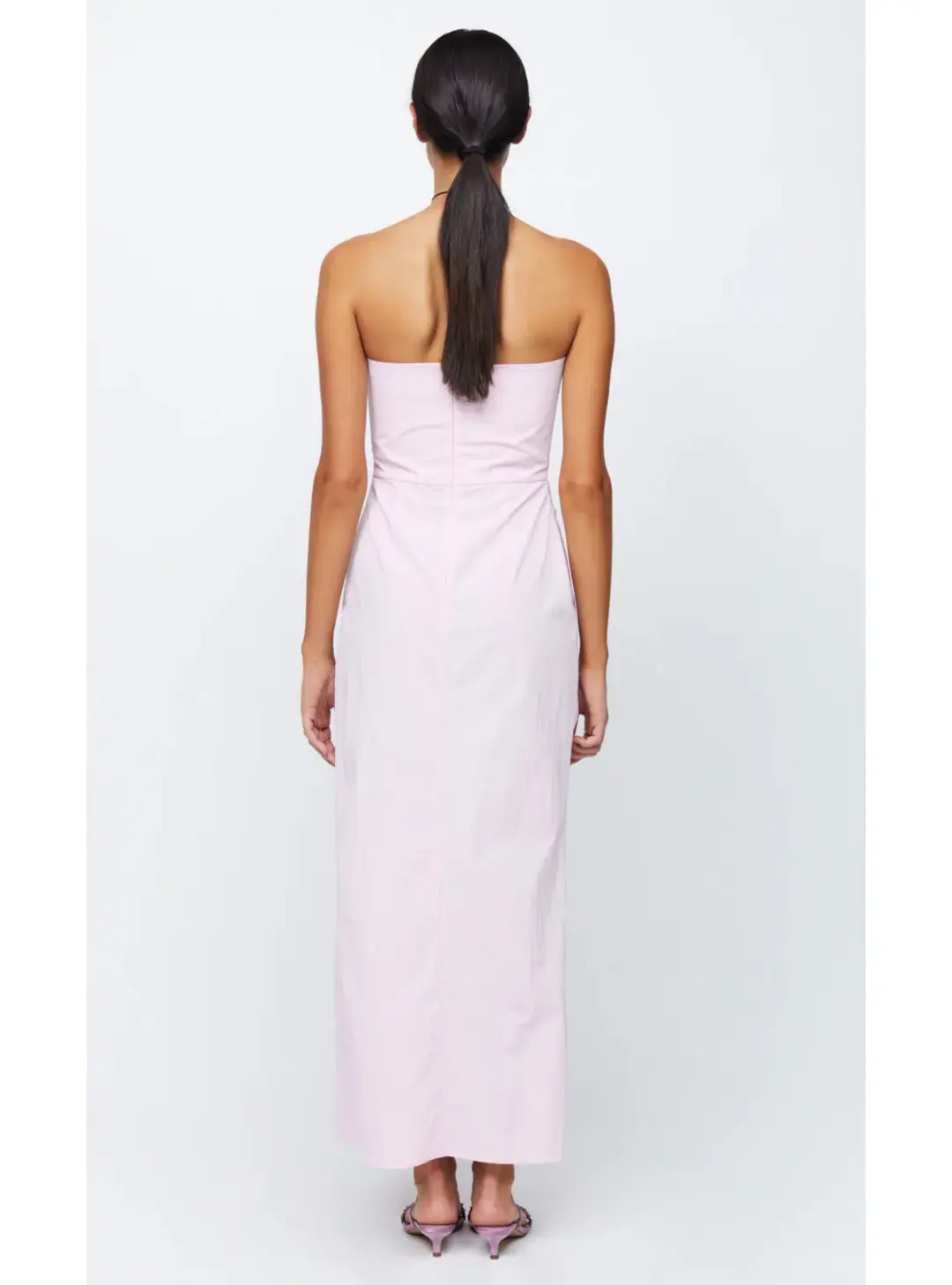 Bec &  Bridge Adrianna Strapless Maxi Dress Quartz Pink Size AU 6 for rent on The Volte - main image