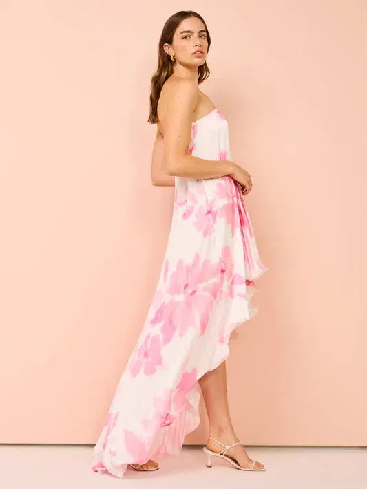 L’Idee Feminite Dress Jardin Pink Size 10 for rent on The Volte - main image