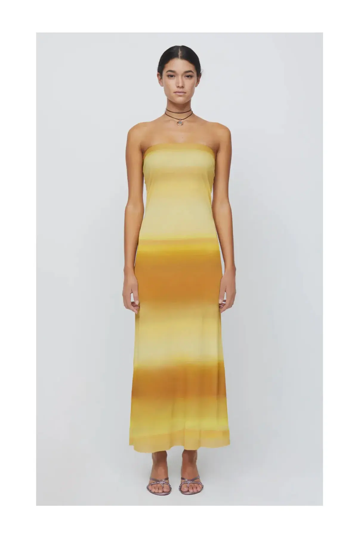 Bec and Bridge Amara Strapless Maxi Dress Golden Ombre Size 10 - Image 2