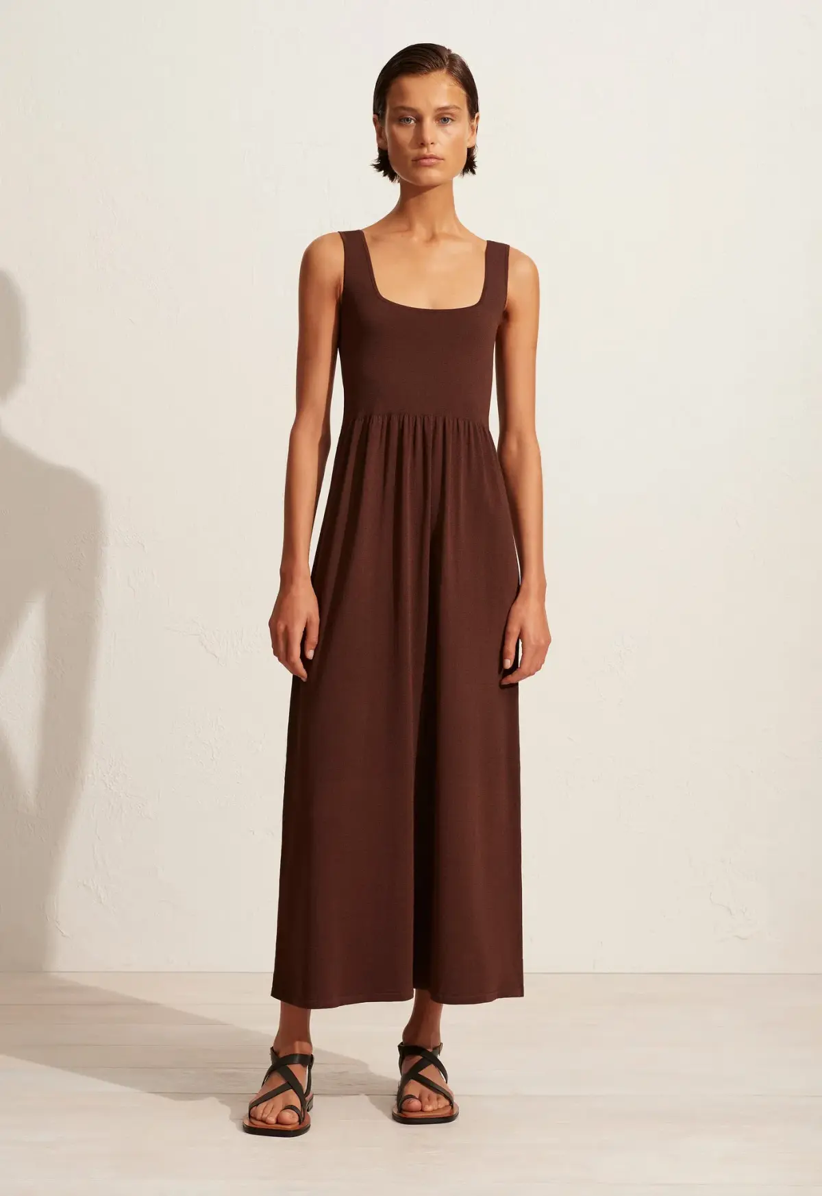 Matteau Classic Knit Dress Brown Size 3 / AU 10 - Image 1