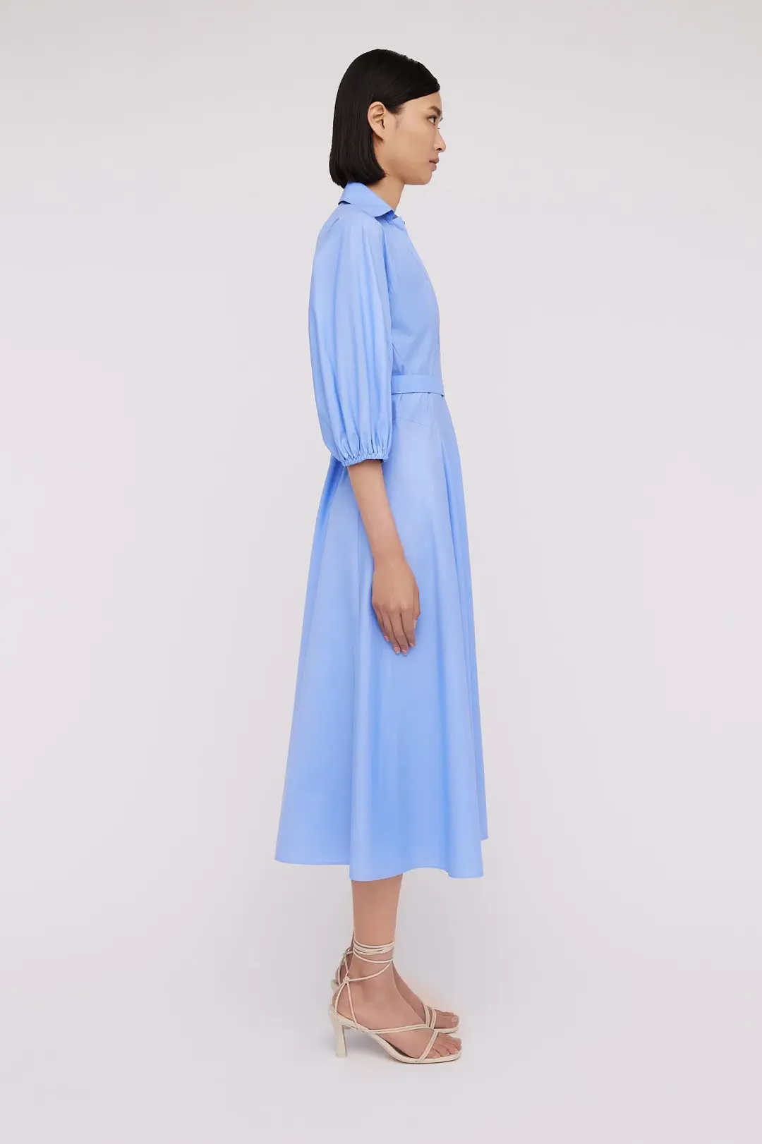 Scanlan Theodore Parachute Shirt Dress in Blue Size 10 for rent on The Volte - main image