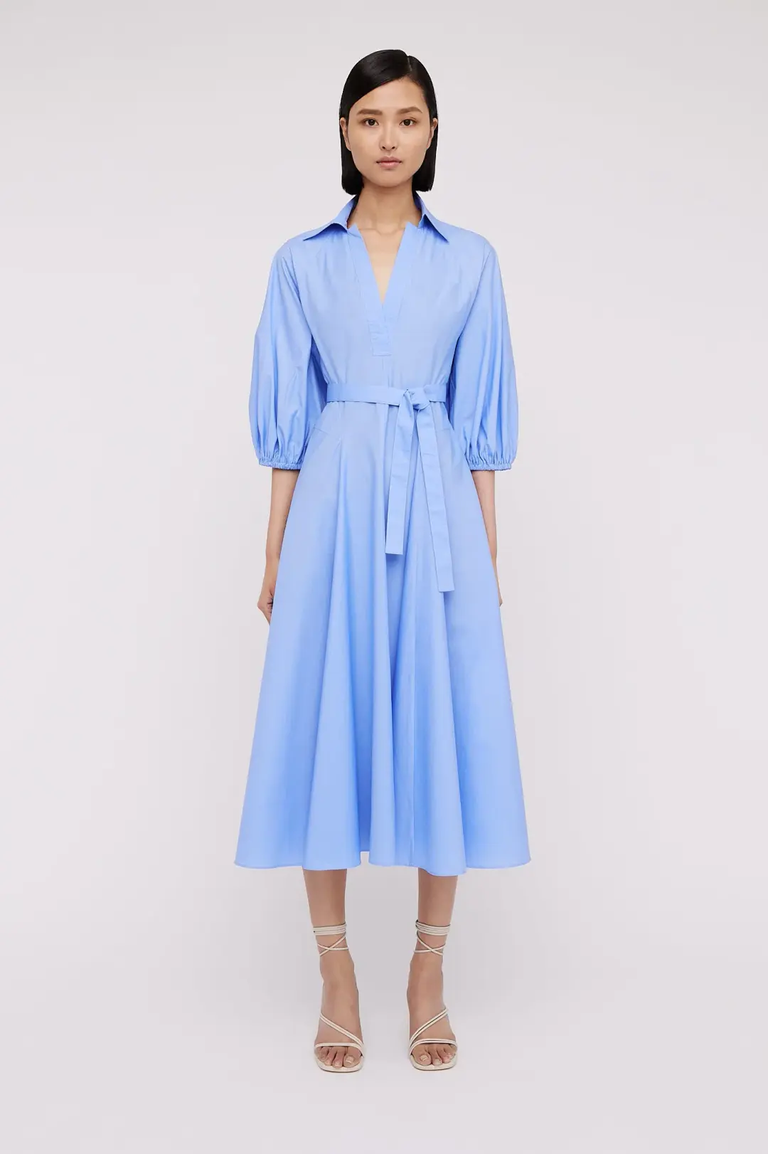 Scanlan Theodore Parachute Shirt Dress in Blue Size 10 for rent on The Volte - main image