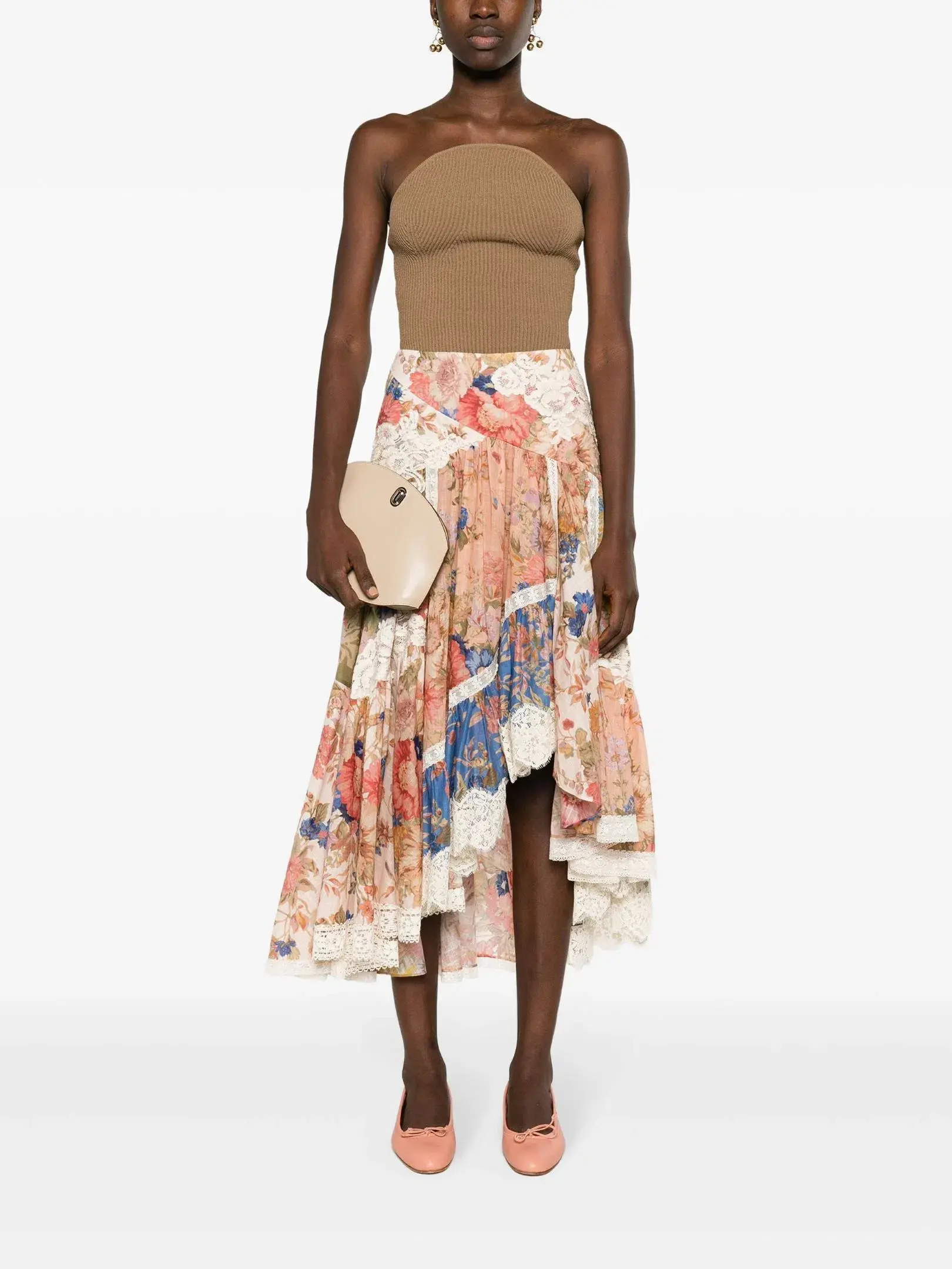 Zimmermann August Asymmetric Skirt Floral Size 0P / AU 6- 8 - Image 1