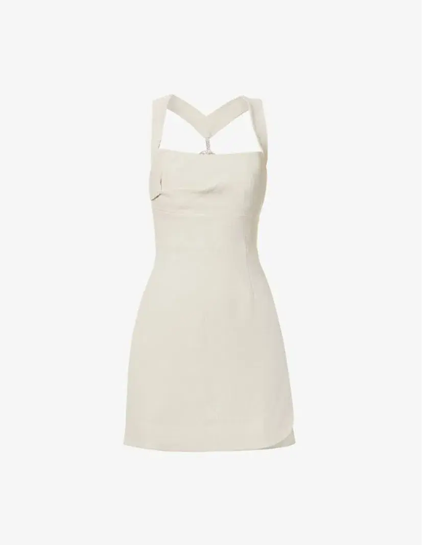 Rachel Gilbert Blaise Mini Dress Stone Size 4/AU 14 - Image 4