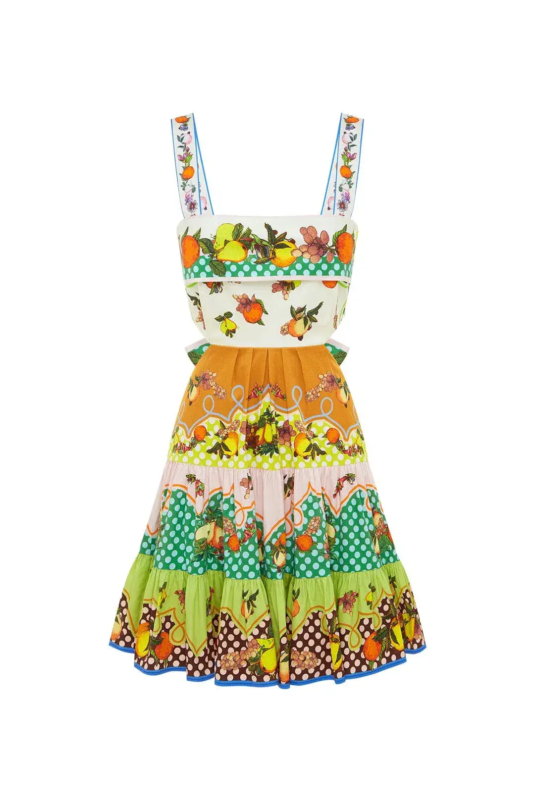Alemais Lemonis Cut Out Mini Dress Multi Print Size 12  - Image 3