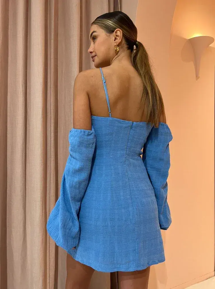 Rumer the Label Amoura Mini Dress Blue Size S / AU 8 for rent on The Volte - main image