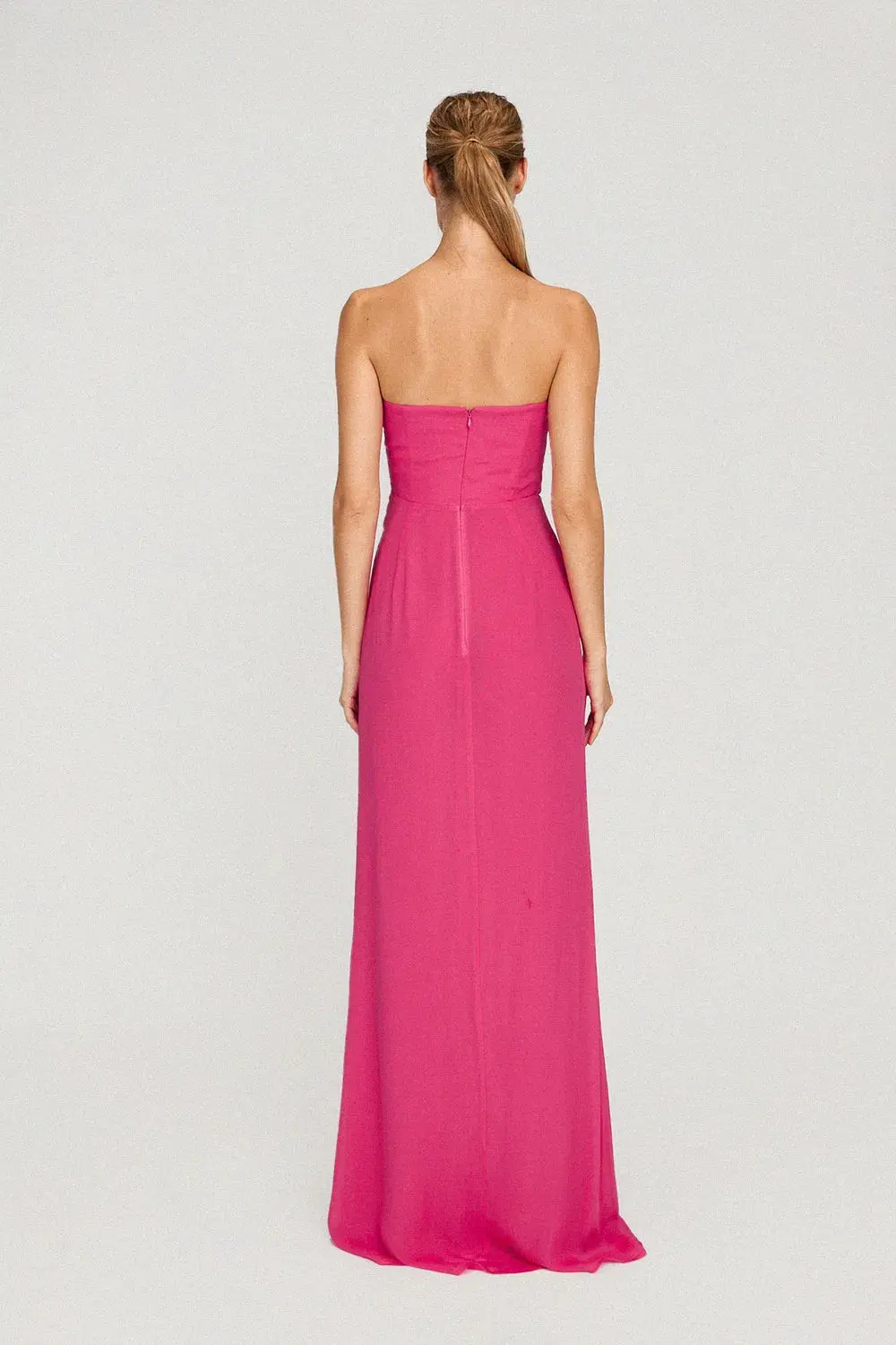 Sau Lee Hera Maxi Dress Hot Pink Size 8 - Image 3