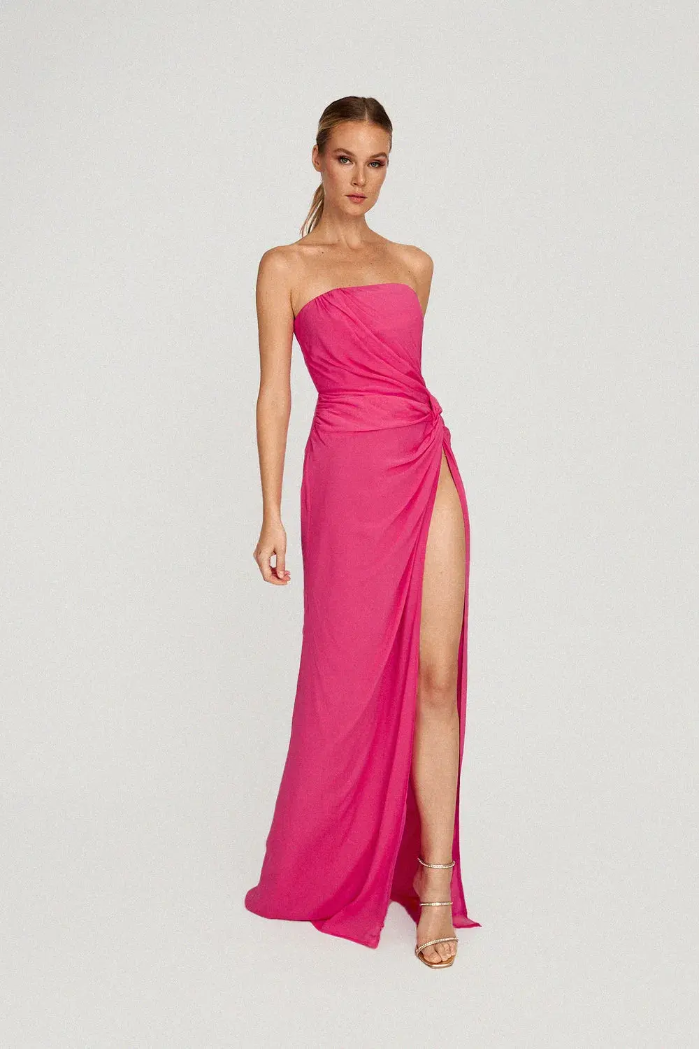 Sau Lee Hera Maxi Dress Hot Pink Size 8 - Image 2