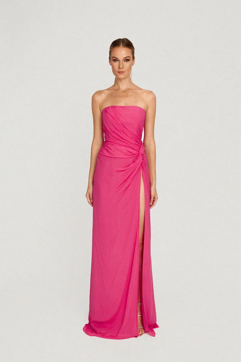 Sau Lee Hera Maxi Dress Hot Pink Size 8 for rent on The Volte - main image