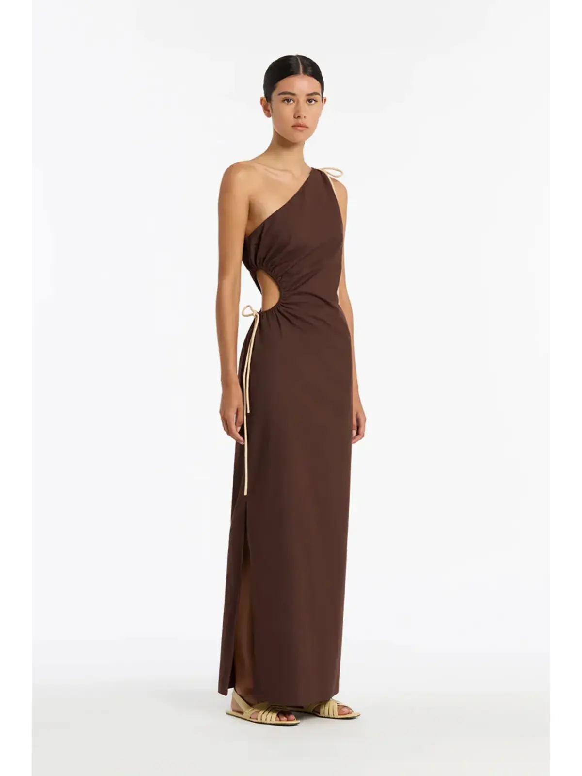 Sir the Label Jeanne One-Shoulder Maxi Dress Brown Size 2 / AU 10 - Image 3