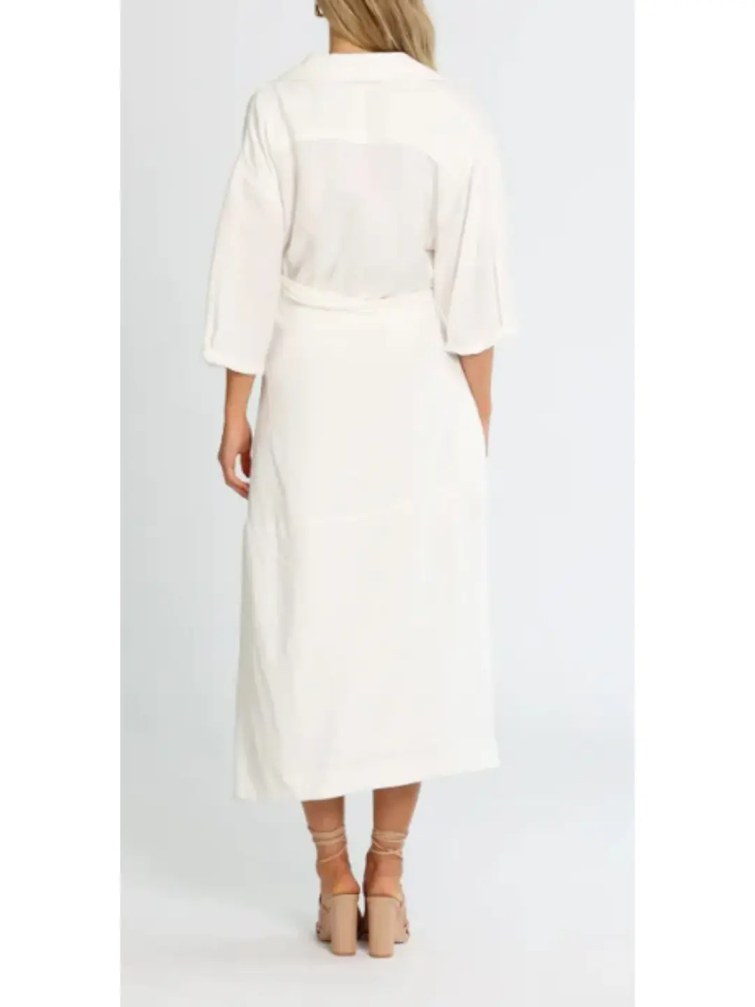 Camilla and Marc Marina Midi Dress in White Size AU 12  for rent on The Volte - main image