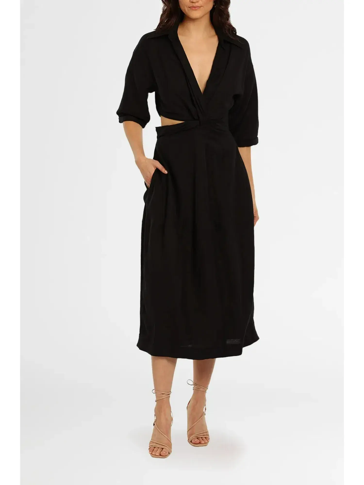 Camilla and Marc Marina Midi Dress Black Size AU  12  - Image 1