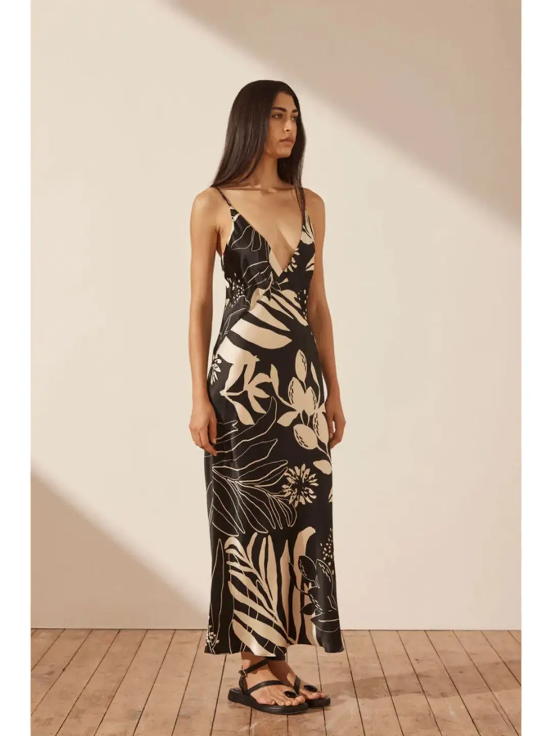 Shona Joy Silk Midi Dress in Capri Size AU 10 for rent on The Volte - main image