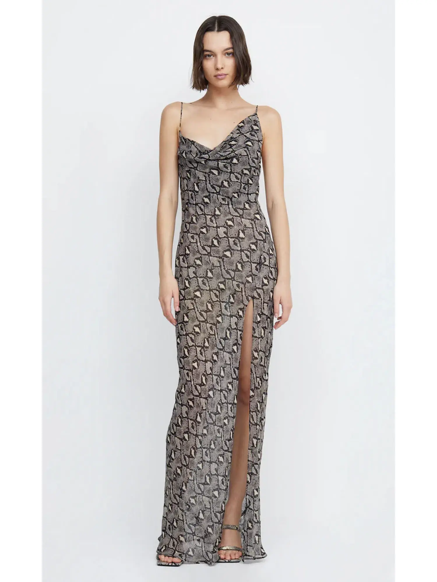 Bec & Bridge Portia Drape Dress in Python Size AU 12 - Image 1