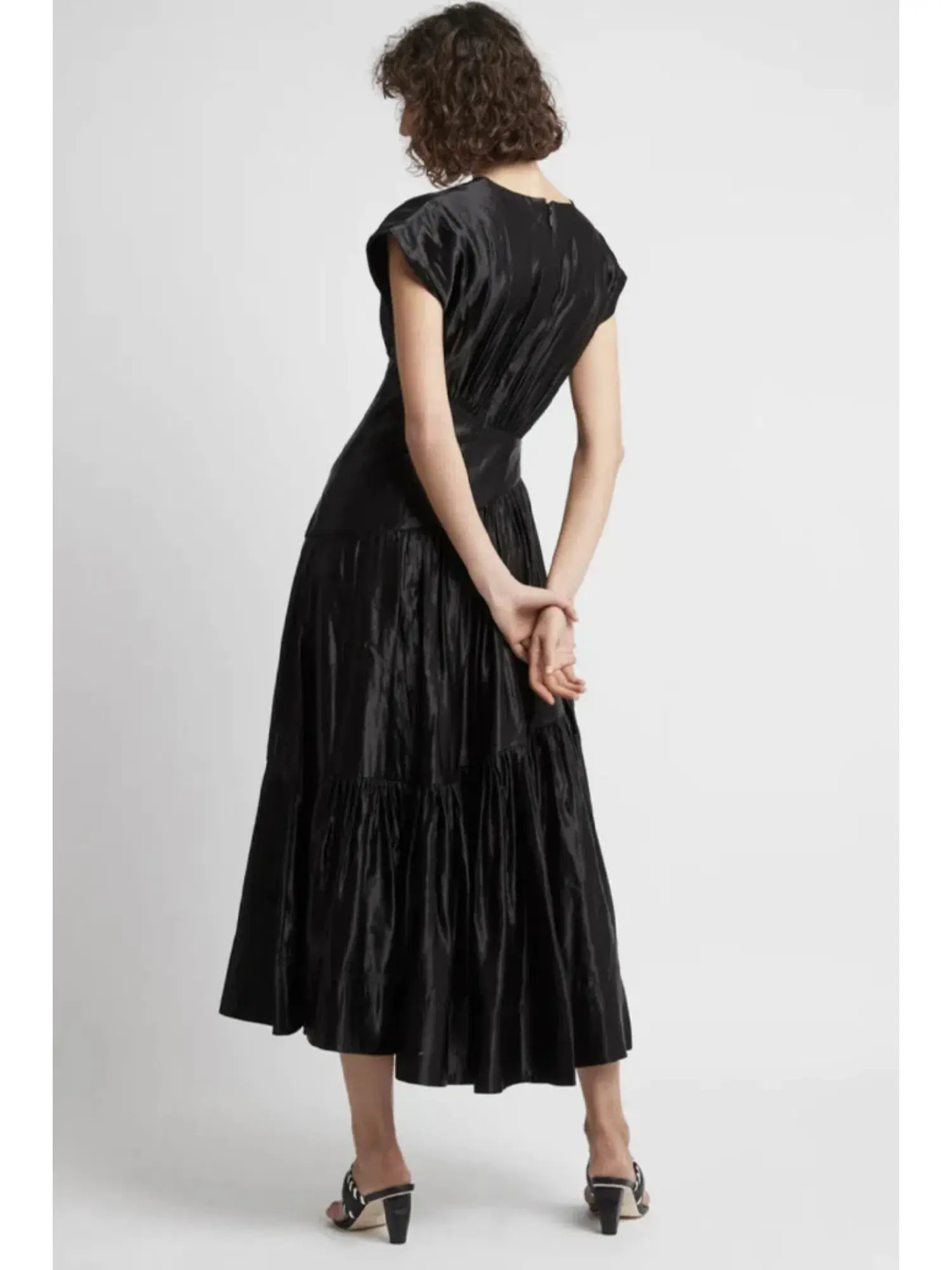 Aje Serendipity Reflection Midi Dress in Black Size AU 16 - Image 3