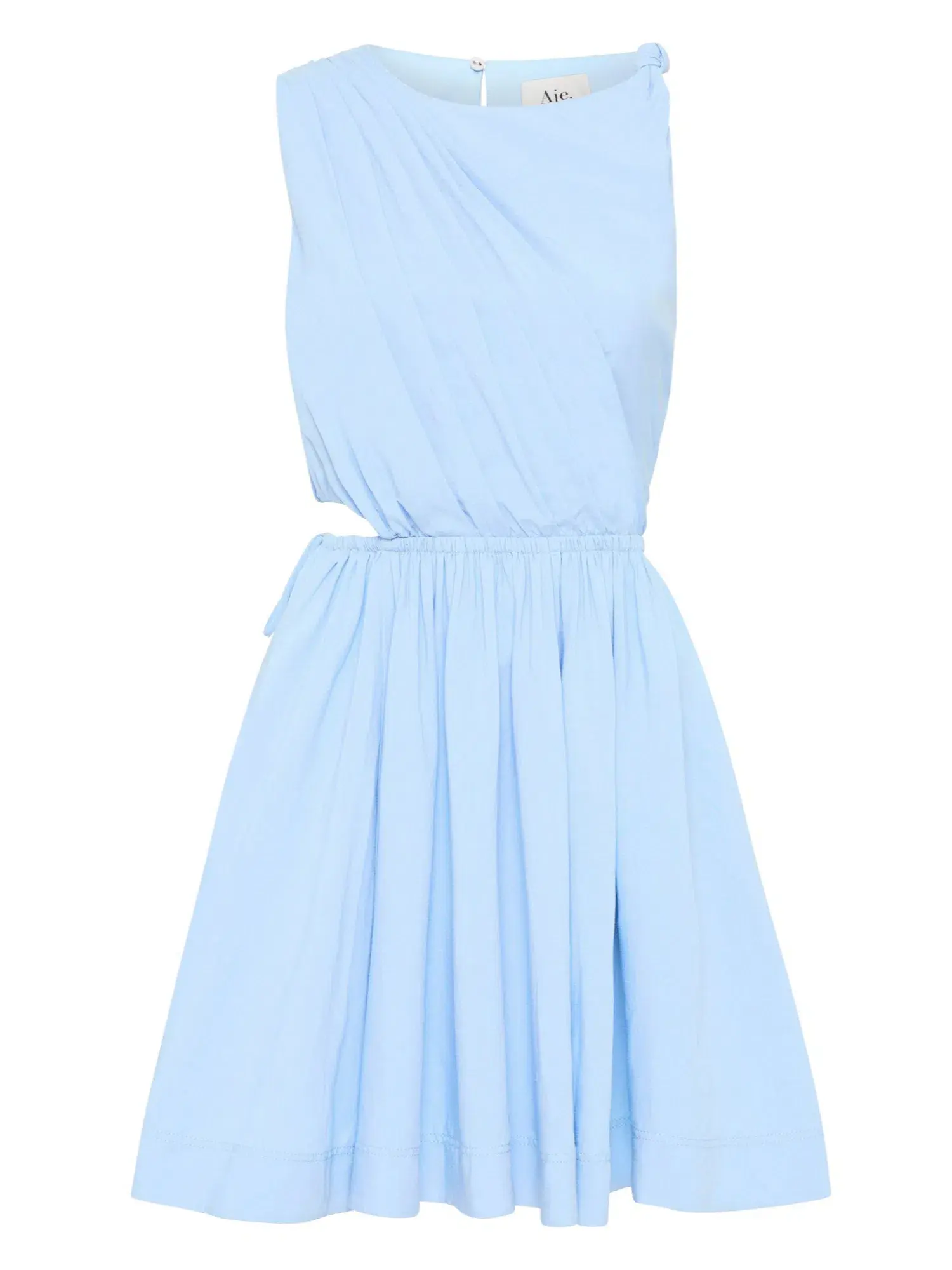 Aje Abbey Twisted Mini Dress in Light Sky Blue Size AU 8 - Image 5