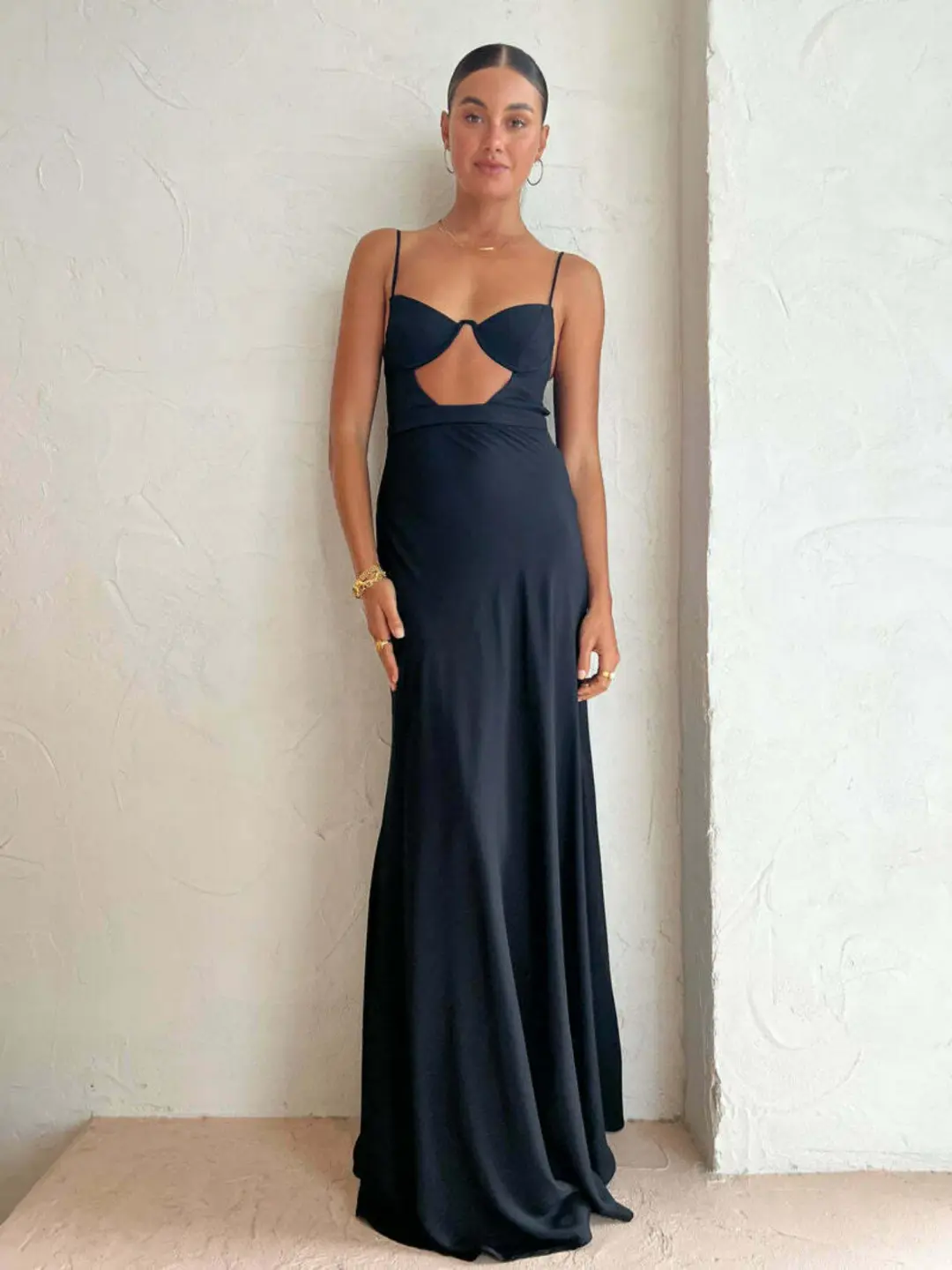 By Johnny Diandra Maxi Dress Black Size AU 6 for rent on The Volte - main image