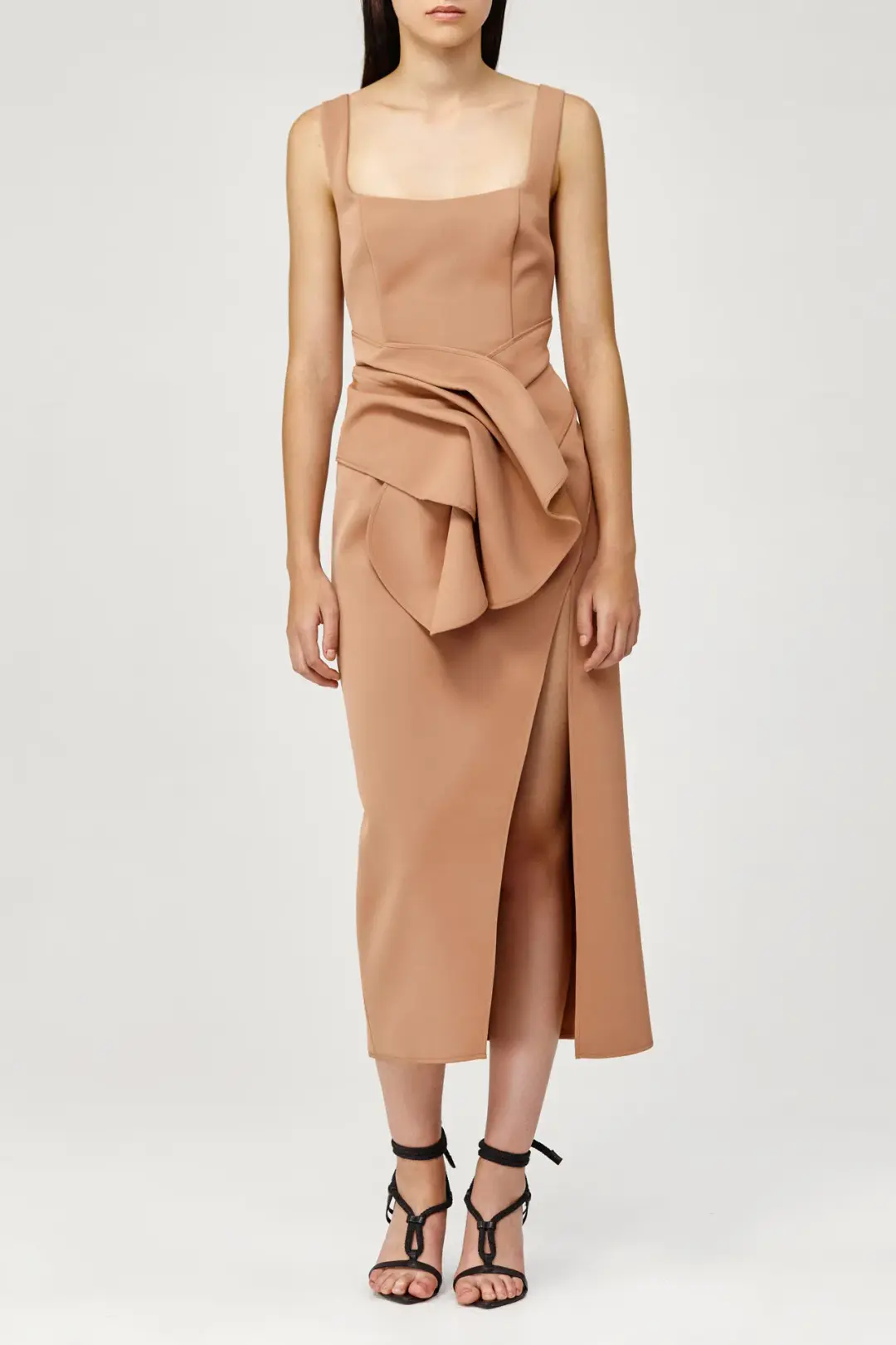 Acler Habana Dress in Clay Size 10 for rent on The Volte - main image