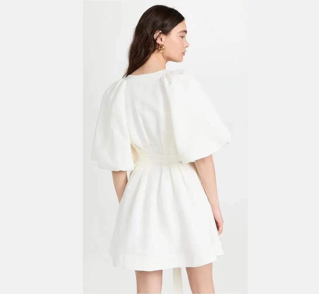 Aje Evermore Belted Mini Dress in Ivory Size 6 - Image 3