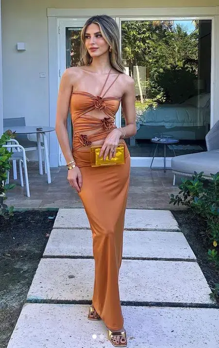 Maygel Coronel Veranera Dress Golden Honey Size 10 - Image 2