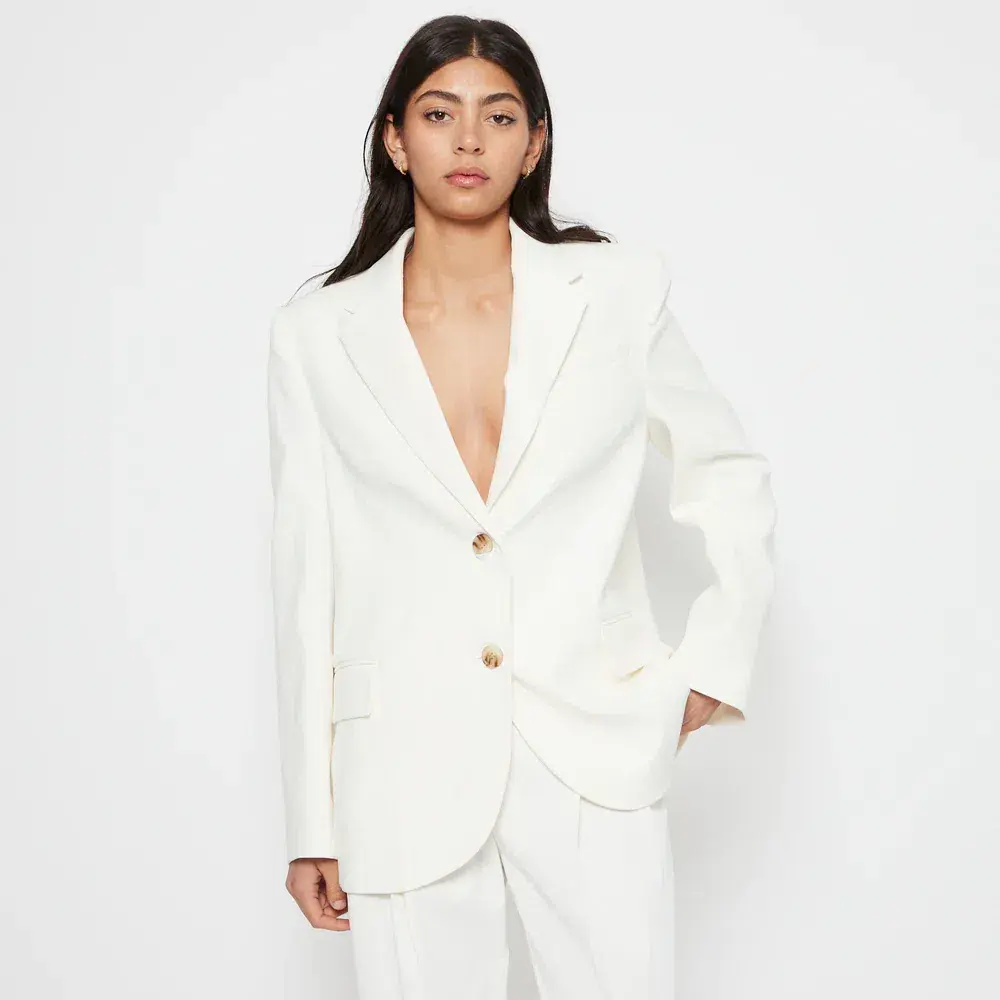 Camilla & Marc Raleigh Two-Piece Suit Cream Size 10  for rent on The Volte - main image
