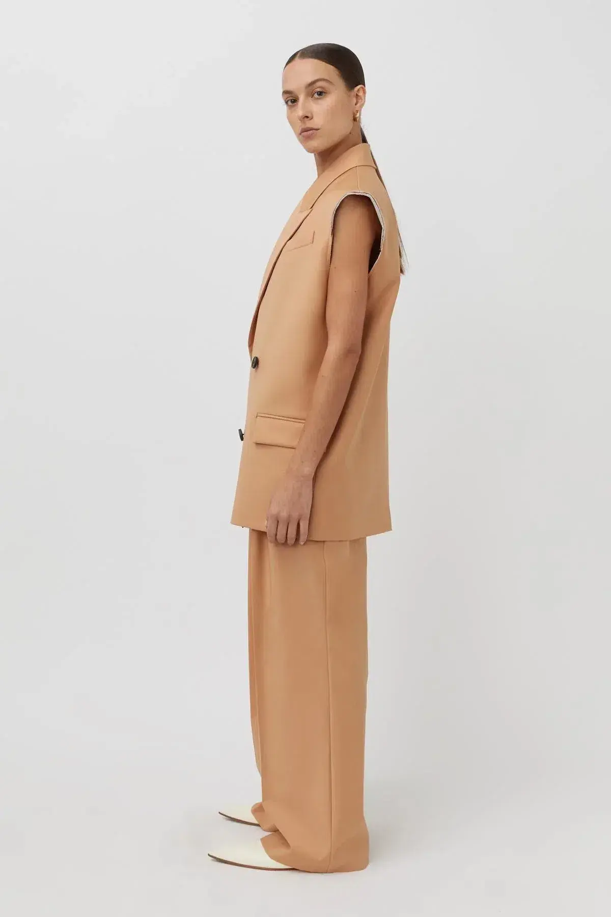 Camilla & Marc Renata Vest Size 8 and Pants Rosewood Pink Size 10  - Image 2