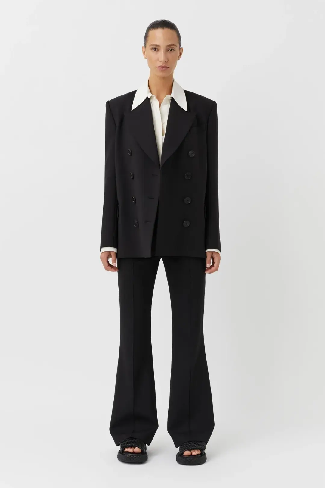 Camilla & Marc Marta Two-Piece Suit Black Size 8 for rent on The Volte - main image