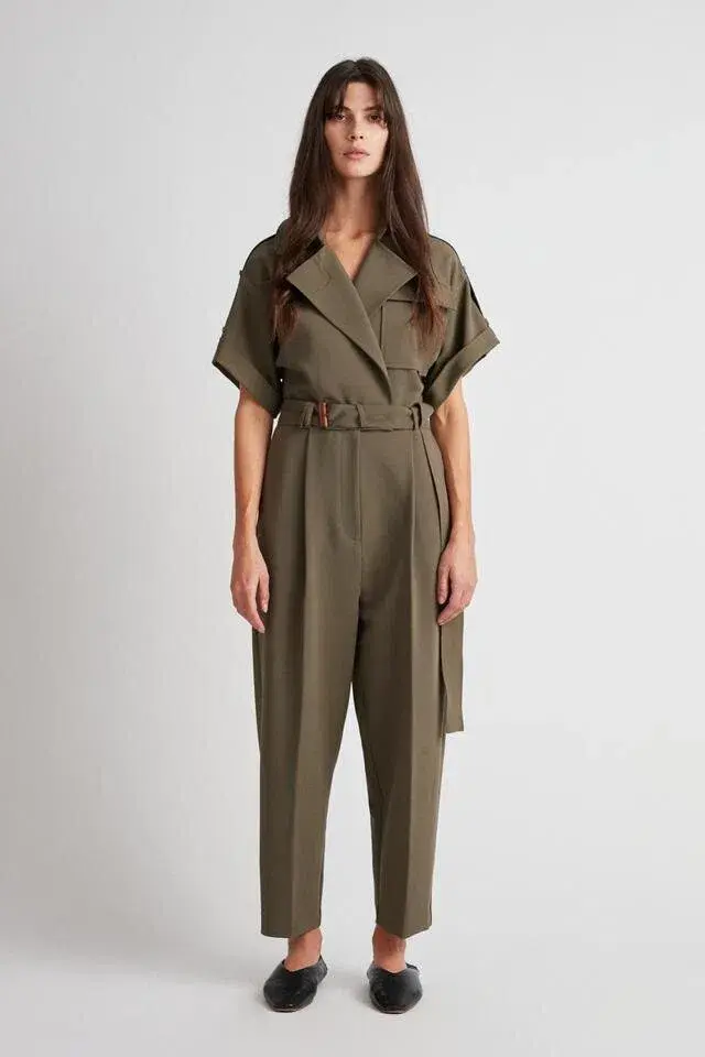 Camilla and Marc Amaia Jumpsuit Green Size 6 for rent on The Volte - main image