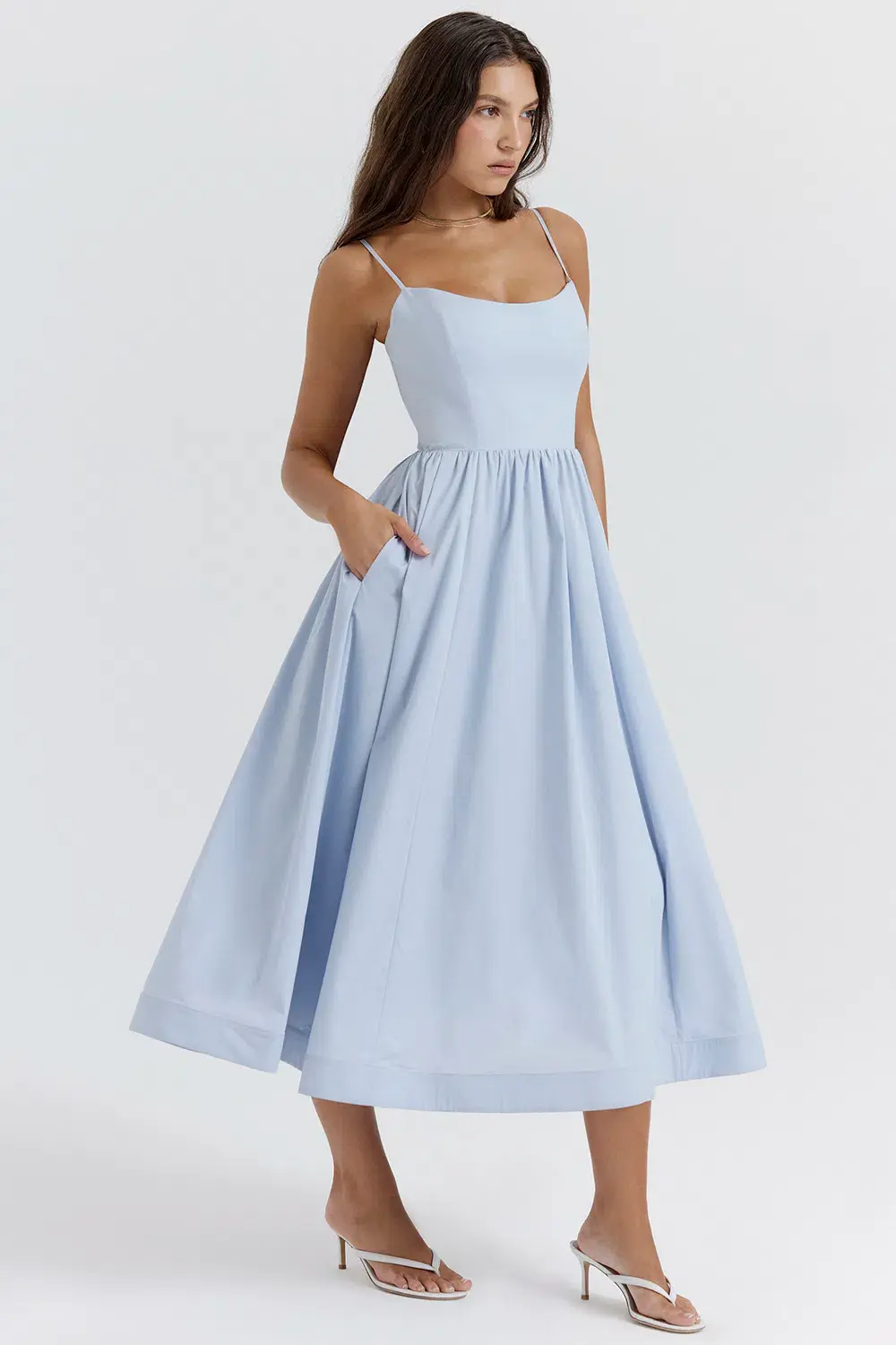 House of CB Lolita Corset Sundress Soft Blue Size XS/ AU 6 - Image 3