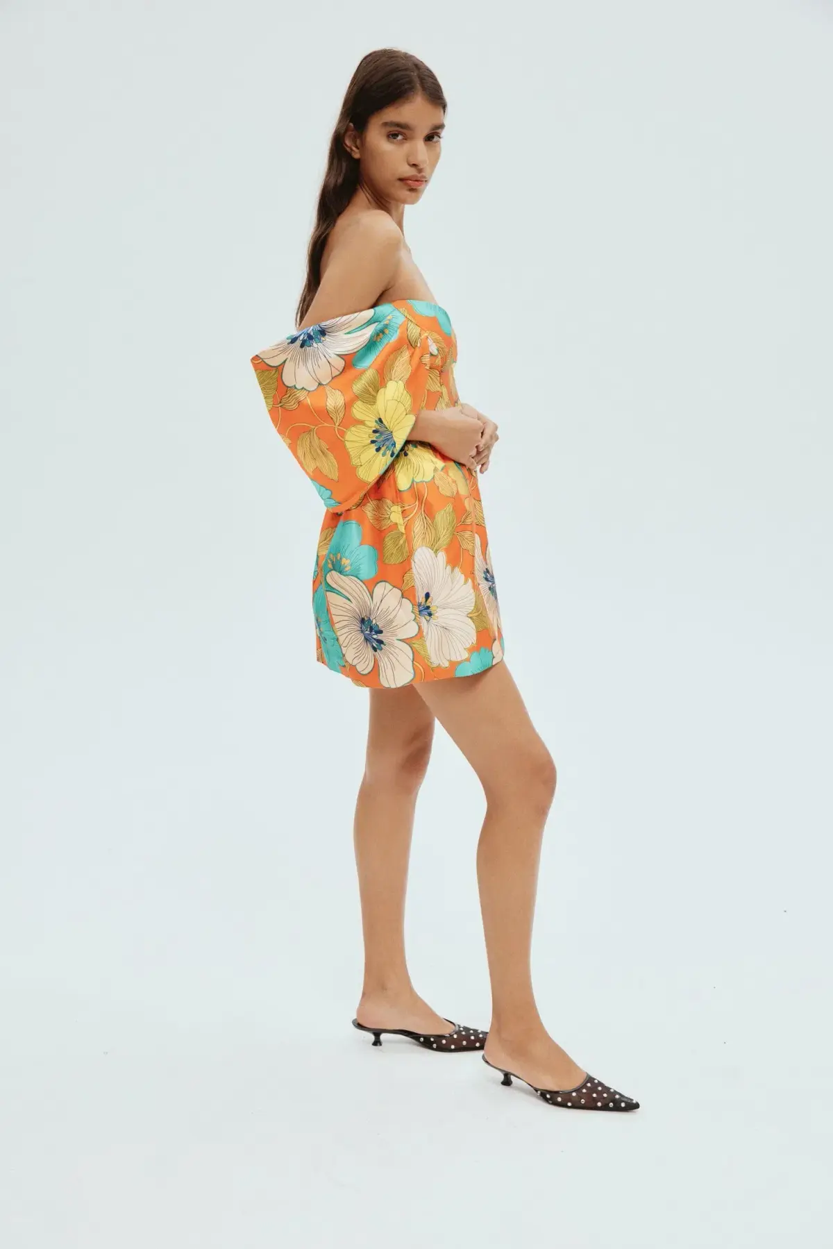 Alemais Piato Sculpt Mini Dress Floral Size 8  - Image 2