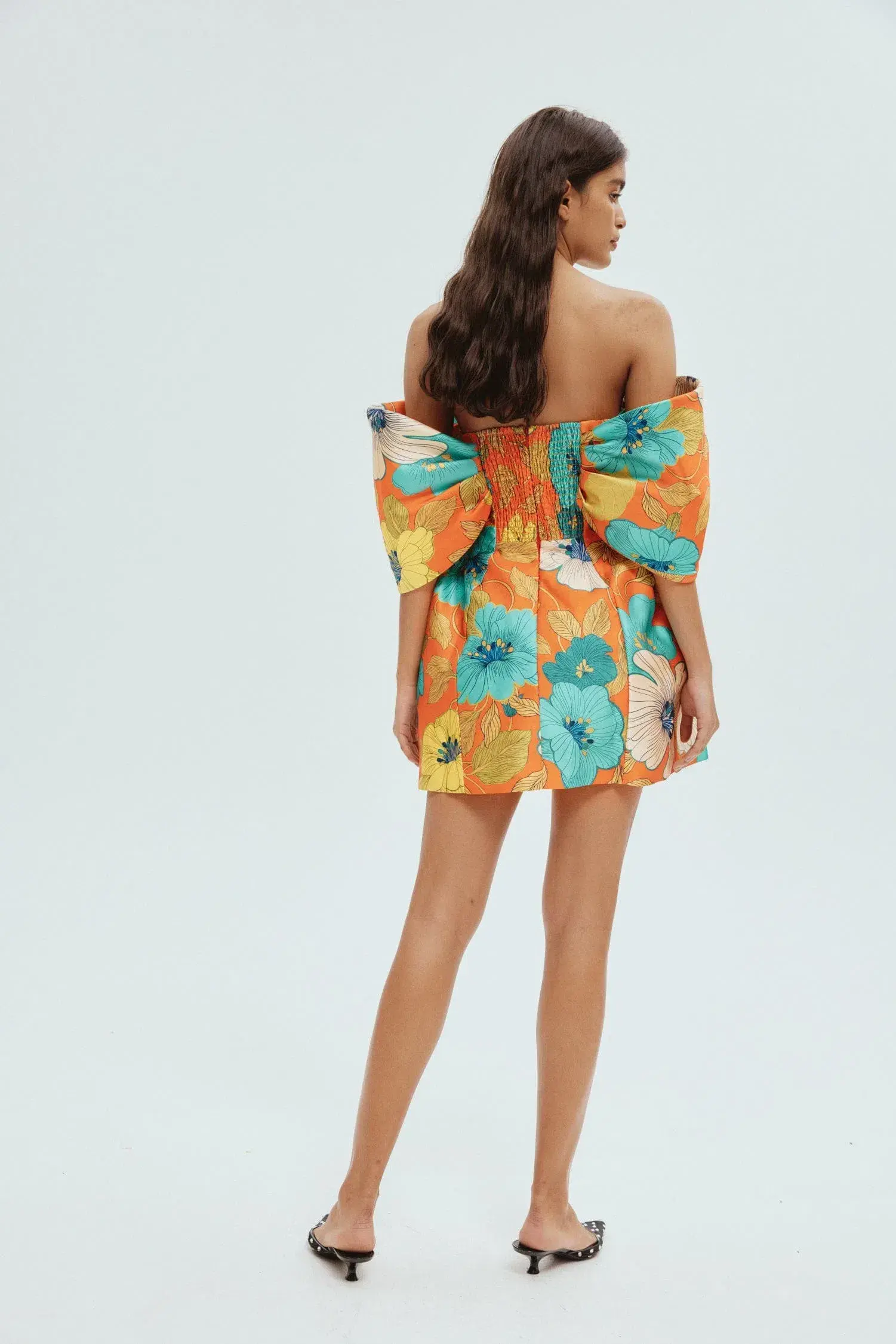 Alemais Piato Sculpt Mini Dress Floral Size 8  - Image 3