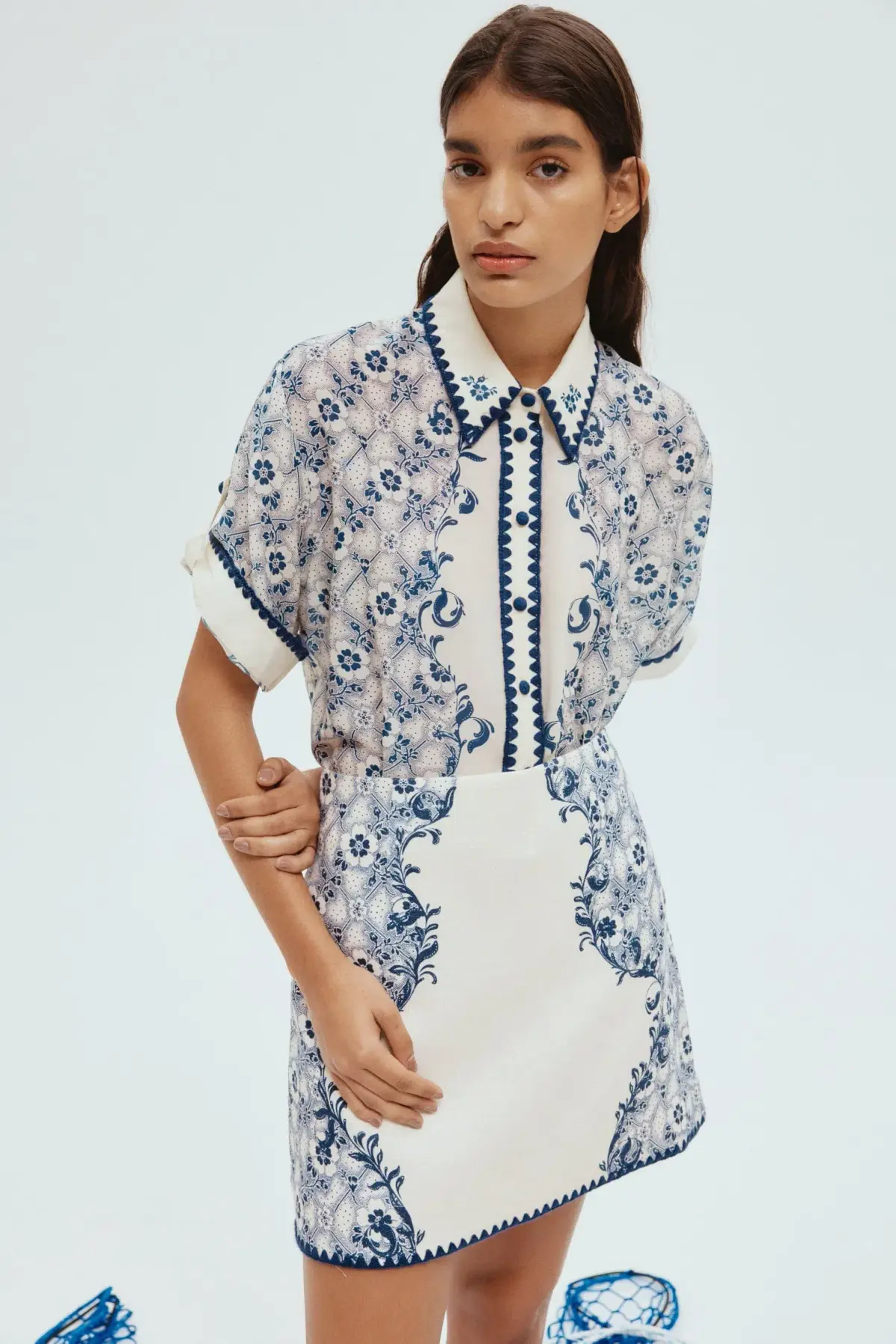 Alemais Airlie Shirt and Mini Skirt Floral Size 8  - Image 4