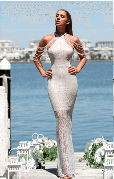 Portia & Scarlett Lily Gown Size 10 - Image 3