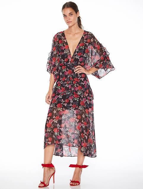 Talulah Jet Rose Midi - Image 1