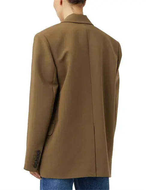 Camilla and Marc Cicely Tailored Blazer Dark Mustard Yellow Size 6 - Image 3