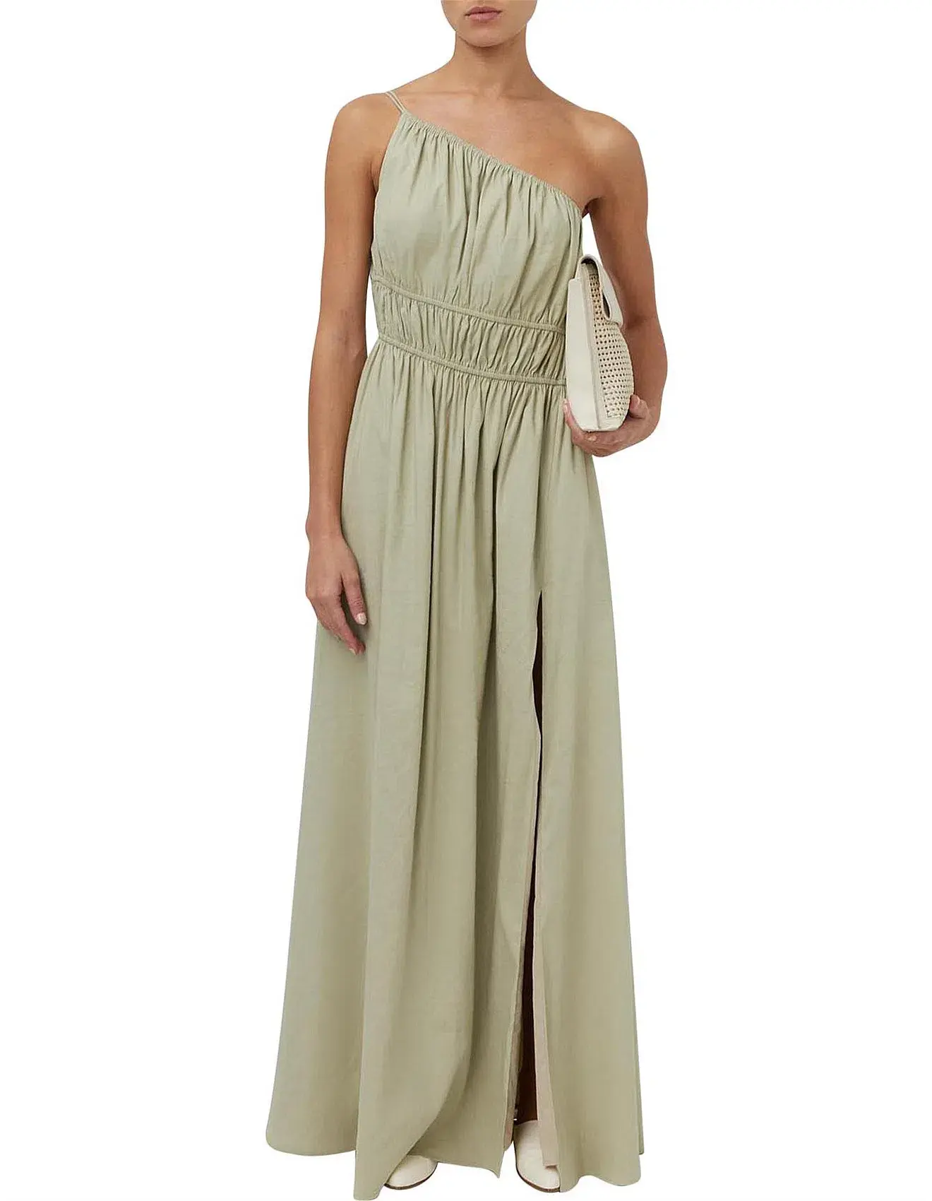 Camilla and Marc Sevilla Asymmetric Dress Oregano Green Size 14 - Image 5