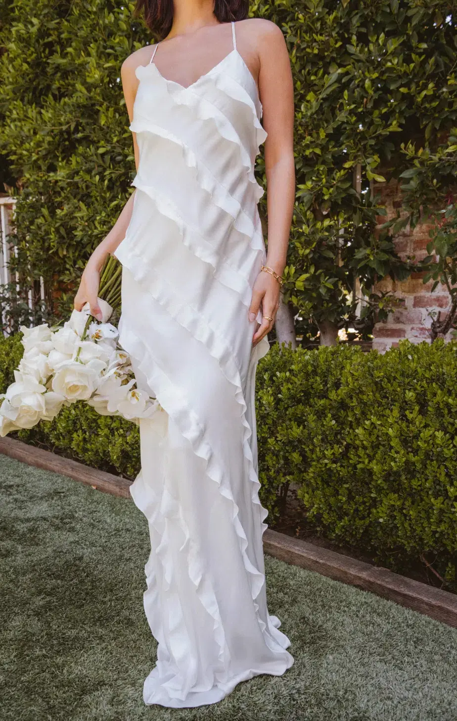 Show Me Your Mumu Romance Ruffle Dress Ivory Size XL (14 - 16) - Image 3