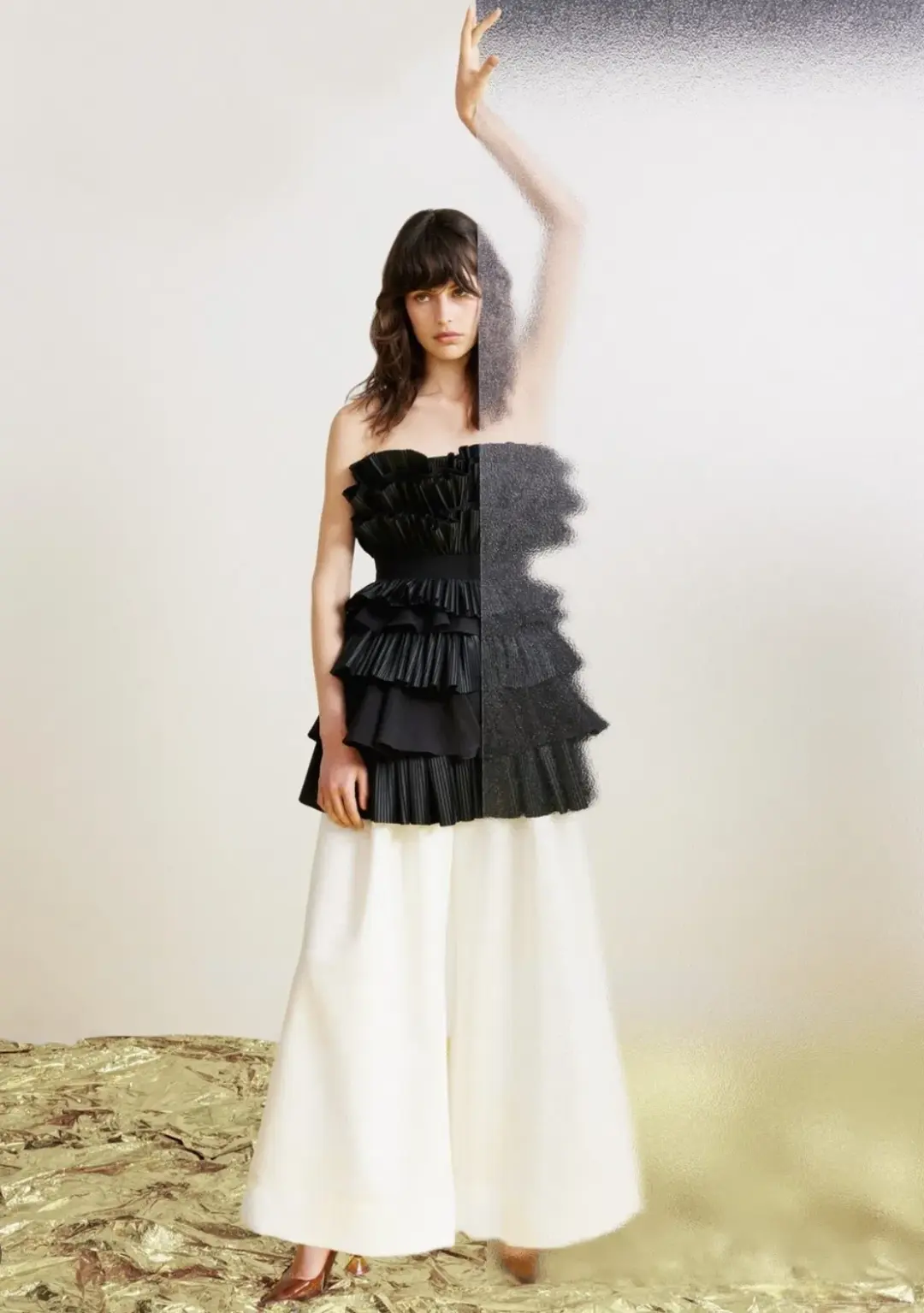 Acler Elsher Mini Dress Black Size 6 for rent on The Volte - main image