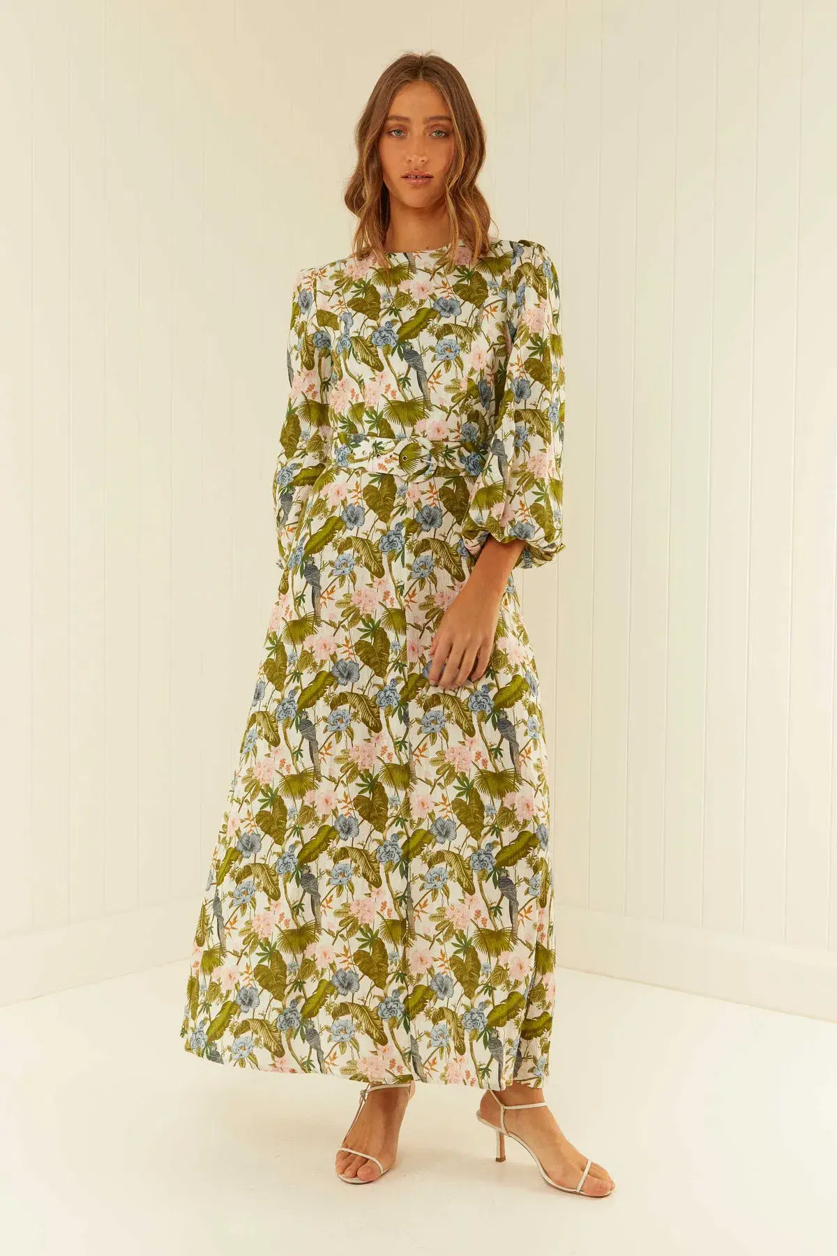 Palm Noosa Melrose Midi Dress in Jungle Print Size 8 - Image 1
