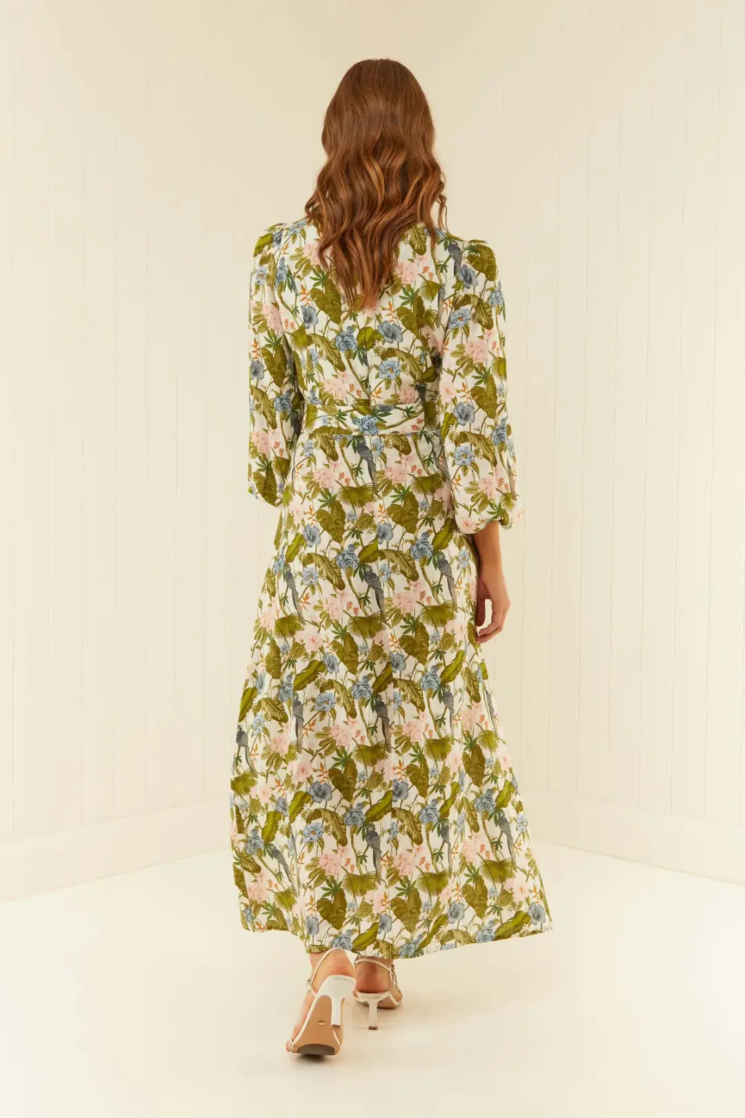 Palm Noosa Melrose Midi Dress in Jungle Print Size 8 for rent on The Volte - main image