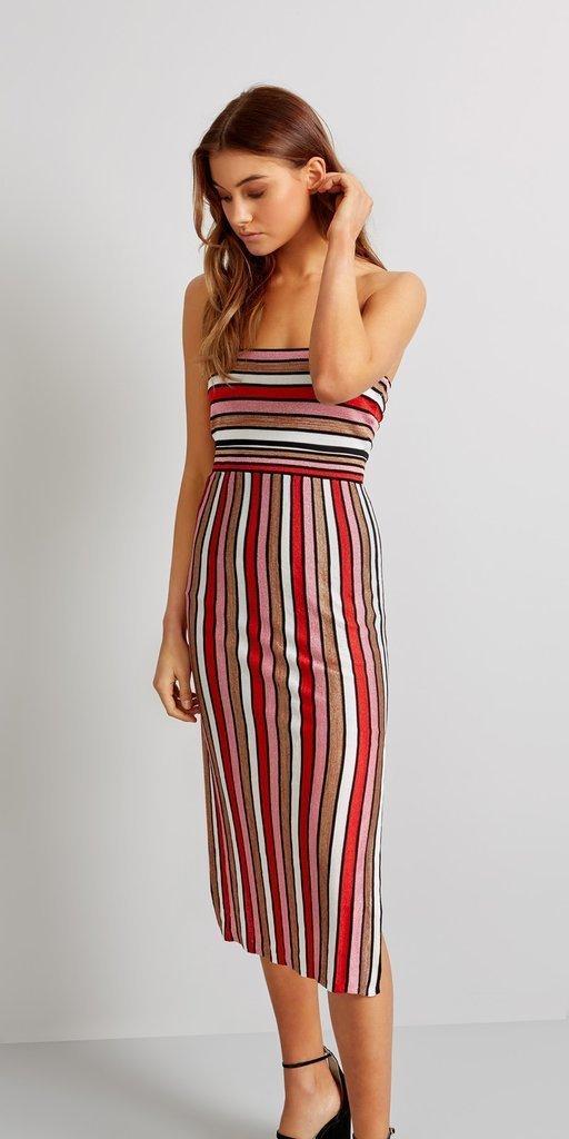 Kookai Puerto Rico Dress Red Stripe Size 8 - Image 2