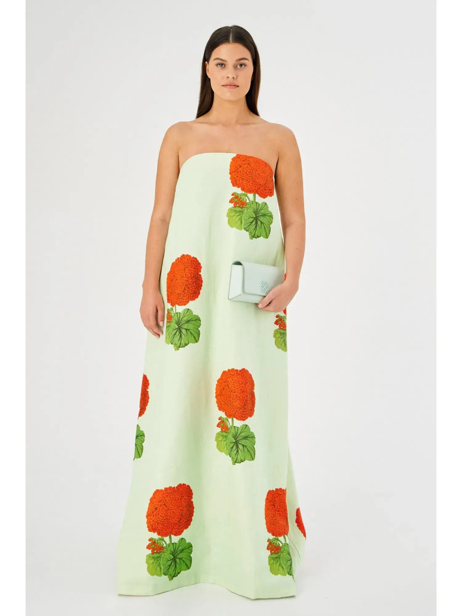 Oroton Posie Gown Geranium Floral Print Size AU 6 - Image 1