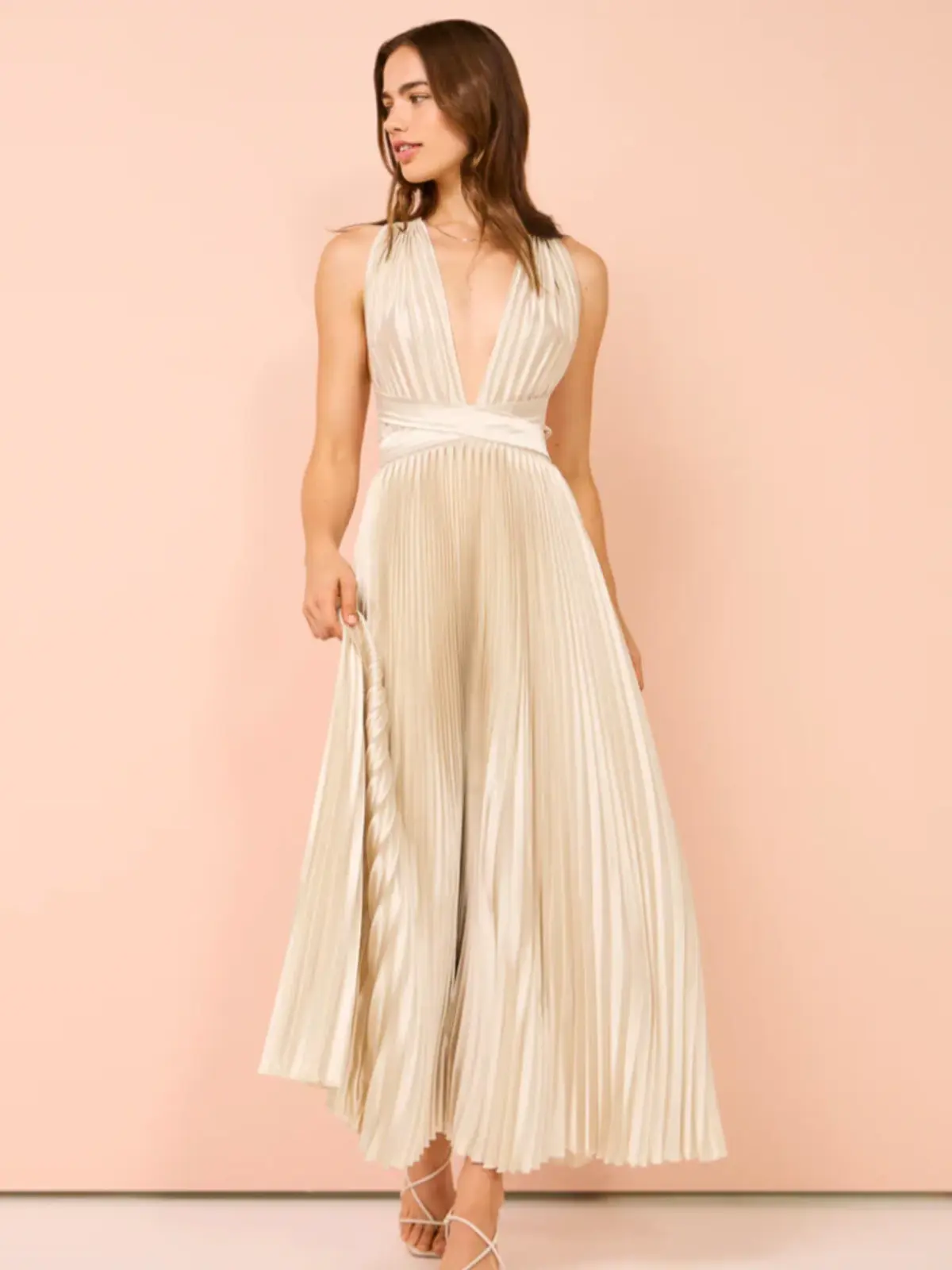 L'Idee Moderniste Gown Champagne Size AU 6  - Image 11