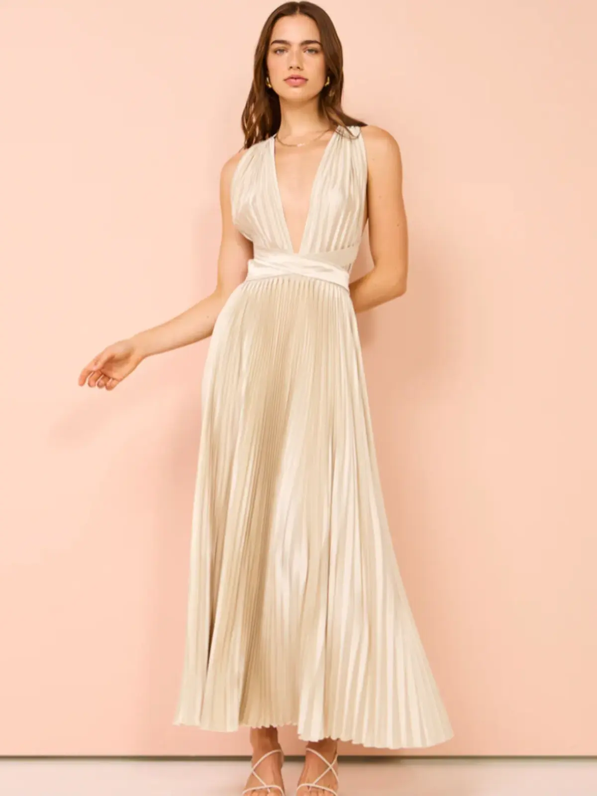 L'Idee Moderniste Gown Champagne Size AU 6  - Image 13