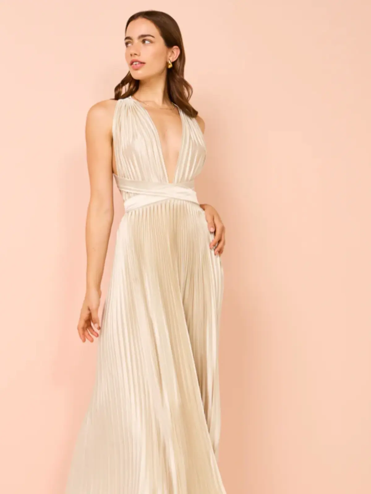 L'Idee Moderniste Gown Champagne Size AU 6  - Image 15