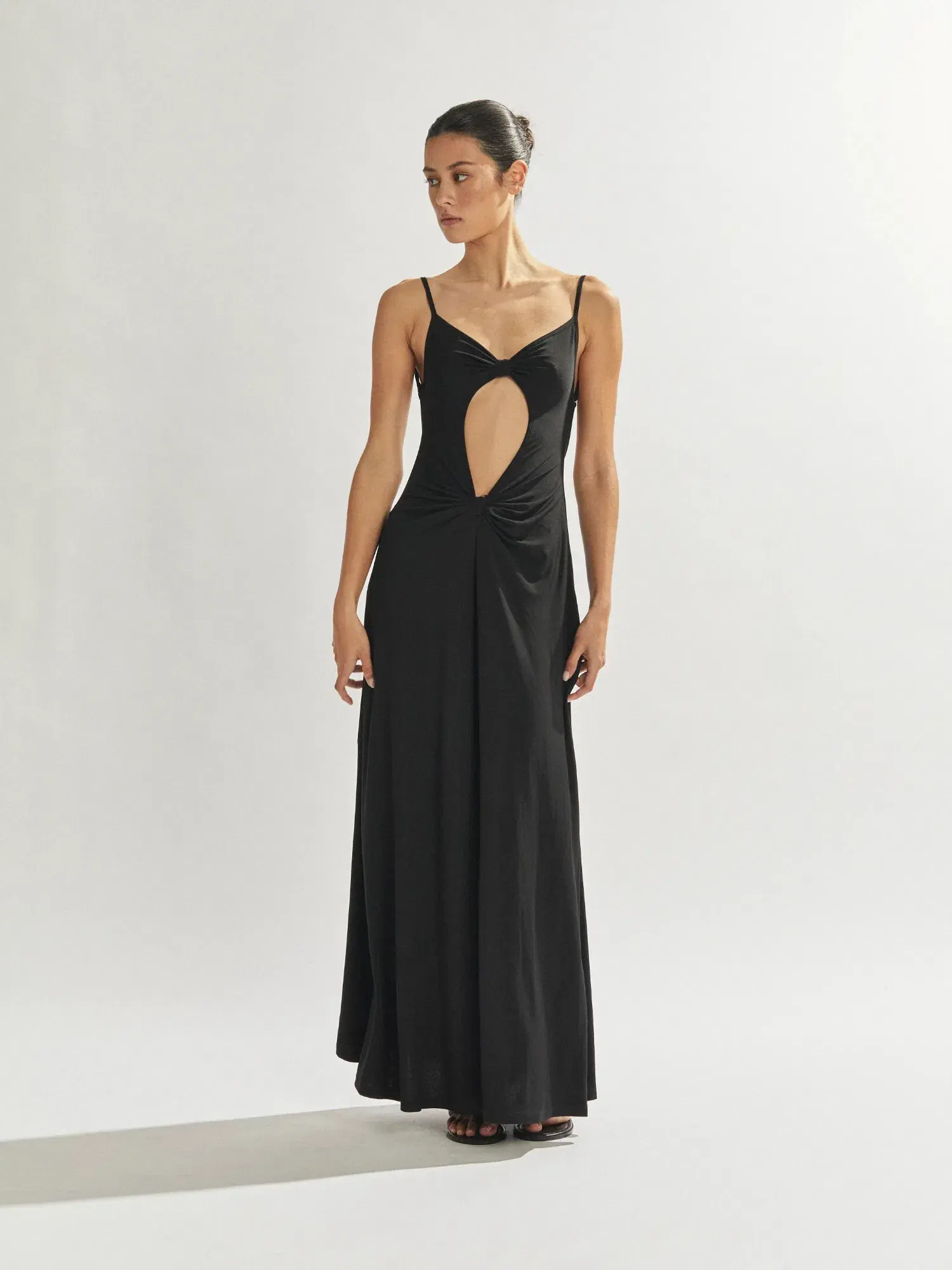 One Mile the Label Sammy Maxi Dress in Black Size AU 8 - Image 1