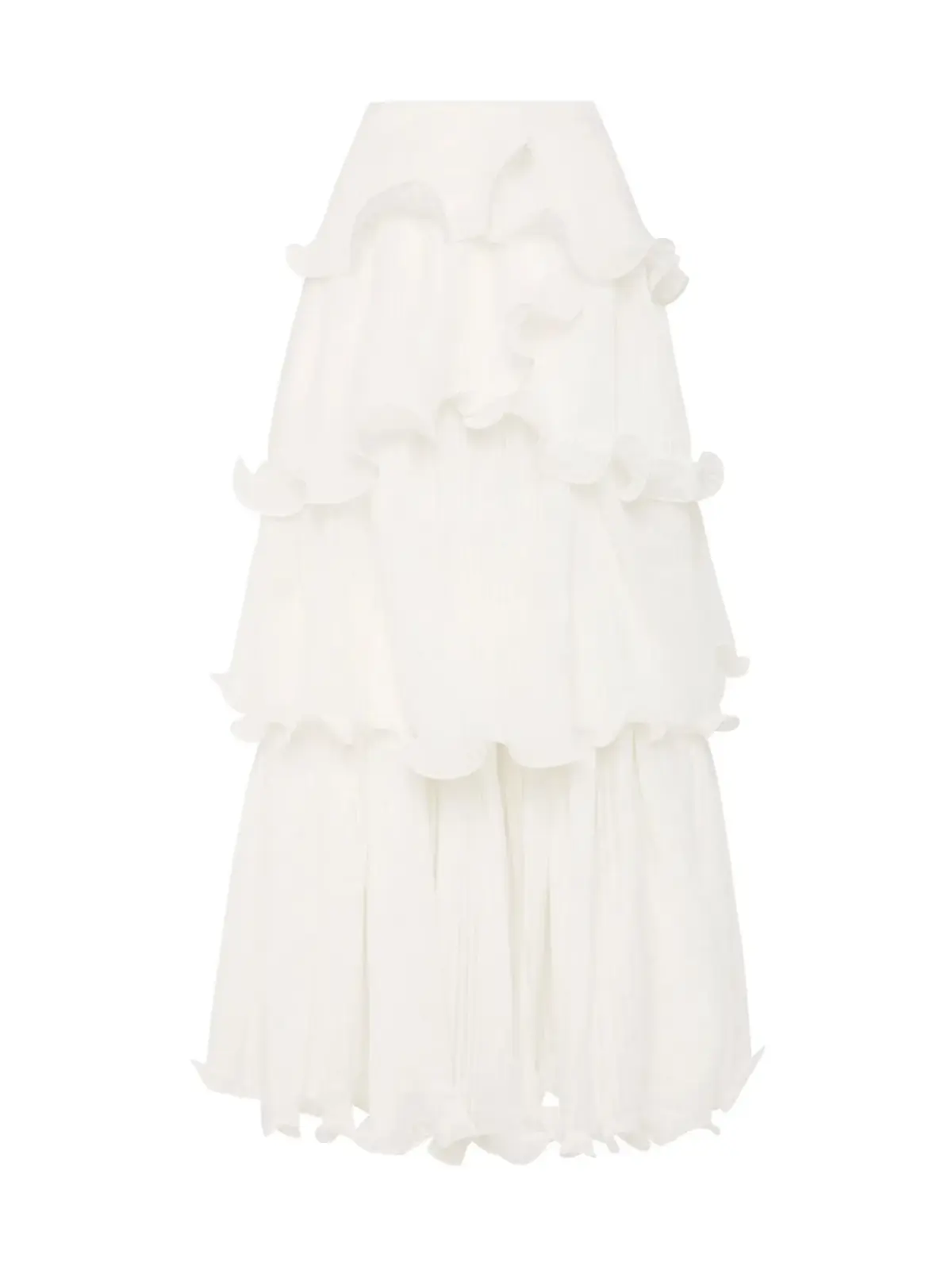 Aje Cosmos Tiered Maxi Skirt In White Size AU 8  - Image 6